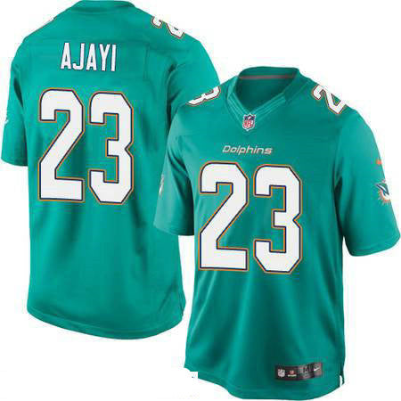 Mens Miami Dolphins 23 Jay Ajayi Green Team Color Stitched Nfl Nike Game Jersey