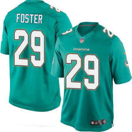 Mens Miami Dolphins 29 Arian Foster Green Team Color Stitched Nfl Nike Game Jersey