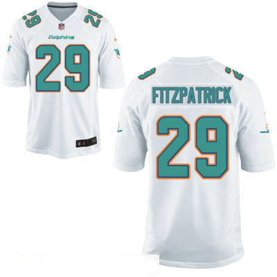 Mens Miami Dolphins 29 Minkah Fitzpatrick White Road Stitched Nfl Nike Game Jersey