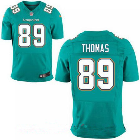 Mens Miami Dolphins 89 Julius Thomas Green Team Color Stitched Nfl Nike Elite Jersey