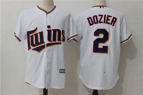 Mens Minnesota Twins 2 Brian Dozier White Home Stitched Mlb Majestic Cool Base Jersey
