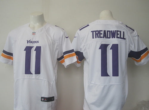 Mens Minnesota Vikings 11 Laquon Treadwell White Road Nfl Nike Elite Jersey