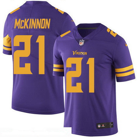 Mens Minnesota Vikings 21 Jerick Mckinnon Purple 2016 Color Rush Stitched Nfl Nike Limited Jersey