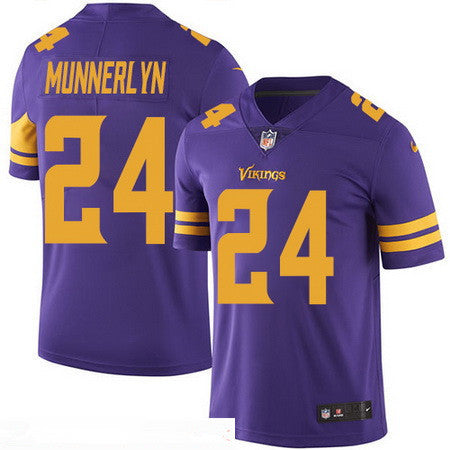 Mens Minnesota Vikings 24 Captain Munnerlyn Purple 2016 Color Rush Stitched Nfl Nike Limited Jersey