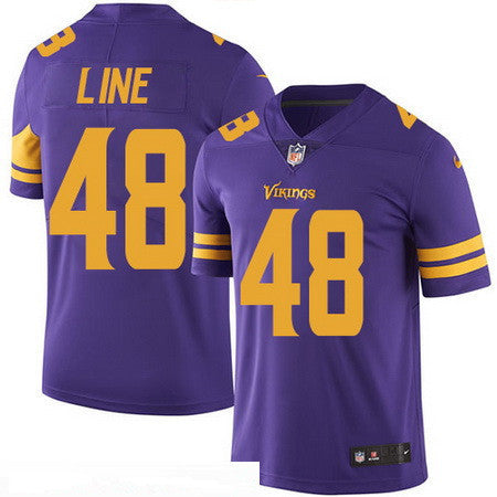 Mens Minnesota Vikings 48 Zach Line Purple 2016 Color Rush Stitched Nfl Nike Limited Jersey