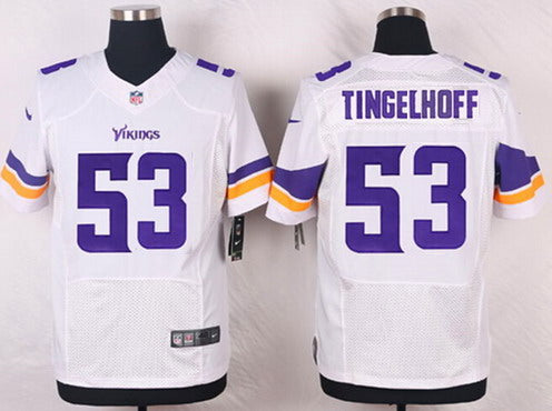 Mens Minnesota Vikings 53 Mick Tingelhoff White Retired Player Nfl Nike Elite Jersey
