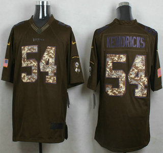 Mens Minnesota Vikings 54 Eric Kendricks Green Salute To Service 2015 Nfl Nike Limited Jersey