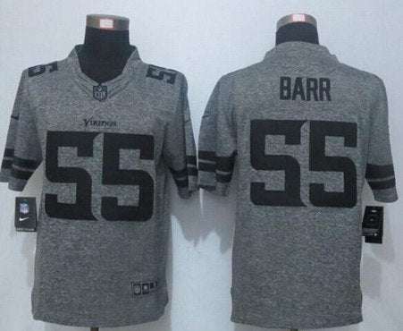 Mens Minnesota Vikings 55 Anthony Barr Nike Gray Gridiron 2015 Nfl Gray Limited Jersey