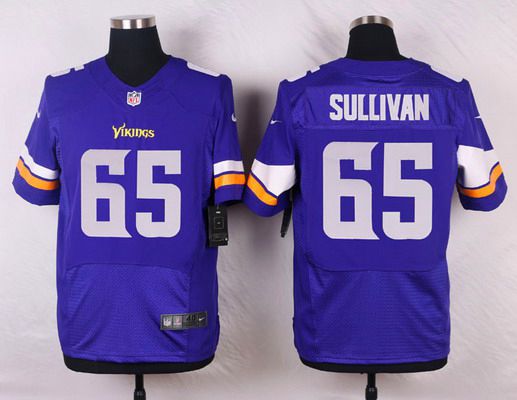 Mens Minnesota Vikings 65 John Sullivan Purple Team Color Nfl Nike Elite Jersey