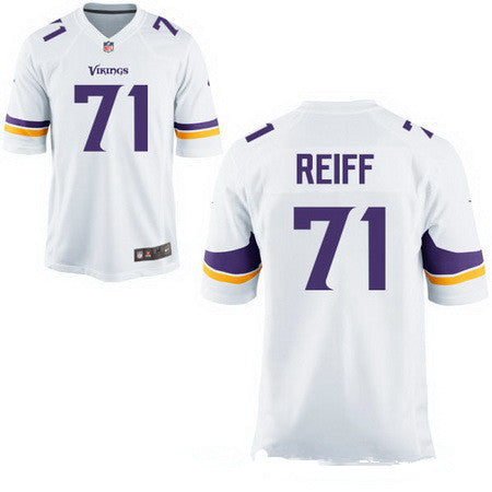 Mens Minnesota Vikings 71 Riley Reiff White Road Stitched Nfl Nike Elite Jersey
