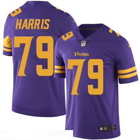 Mens Minnesota Vikings 79 Michael Harris Purple 2016 Color Rush Stitched Nfl Nike Limited Jersey
