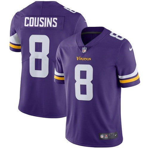 Mens Minnesota Vikings 8 Kirk Cousins Limited Purple Vapor Untouchable Jersey