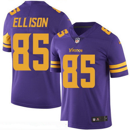 Mens Minnesota Vikings 85 Rhett Ellison Purple 2016 Color Rush Stitched Nfl Nike Limited Jersey