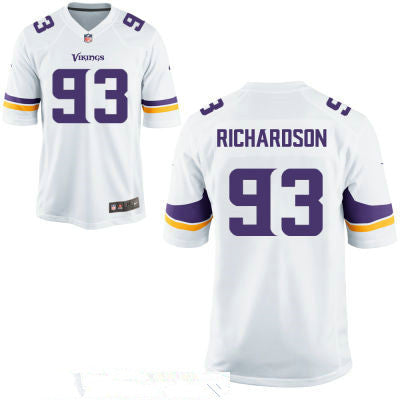 Mens Minnesota Vikings 93 Sheldon Richardson White Road Stitched Nfl Nike Game Jersey