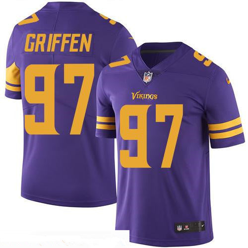 Mens Minnesota Vikings 97 Everson Griffen Purple 2016 Color Rush Stitched Nfl Nike Limited Jersey