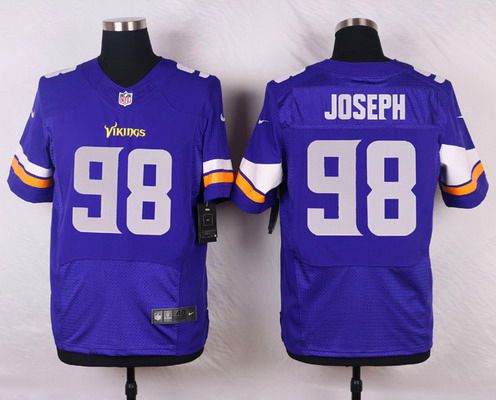 Mens Minnesota Vikings 98 Linval Joseph Purple Team Color Nfl Nike Elite Jersey