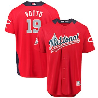 Mens National League 19 Joey Votto Majestic Red 2018 Mlb All star Game Home Run Derby Player Jersey