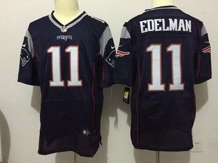 Mens New England Patriots 11 Julian Edelman Navy Blue Team Color 2015 Nfl Nike Elite Jersey