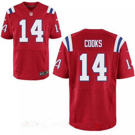 Mens New England Patriots 14 Brandin Cooks Red Alternate Stitched Nfl Nike Elite Jersey