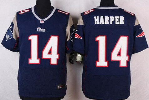 Mens New England Patriots 14 Chris Harper Navy Blue Team Color Nfl Nike Elite Jersey