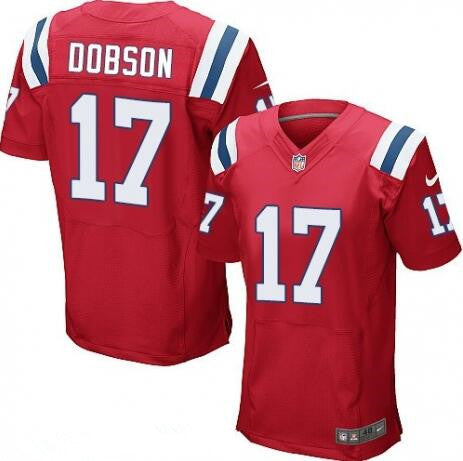 Mens New England Patriots 17 Aaron Dobson Red Alternate Stitched Nfl Nike Elite Jersey