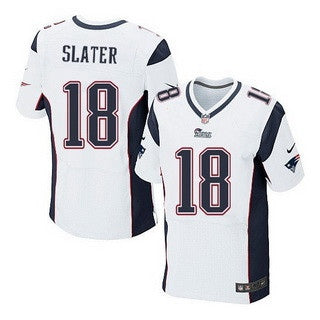 Mens New England Patriots 18 Matthew Slater White Road Nfl Nike Elite Jersey