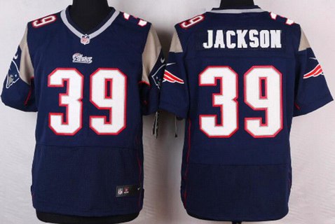 Mens New England Patriots 39 Steven Jackson Navy Blue Team Color Nfl Nike Elite Jersey