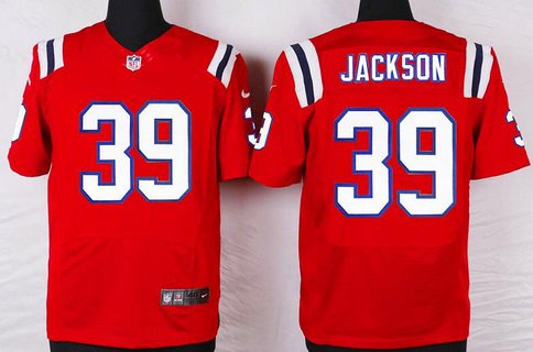 Mens New England Patriots 39 Steven Jackson Red Alternate Nfl Nike Elite Jersey