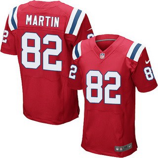 Mens New England Patriots 82 Keshawn Martin Red Alternate Nfl Nike Elite Jersey