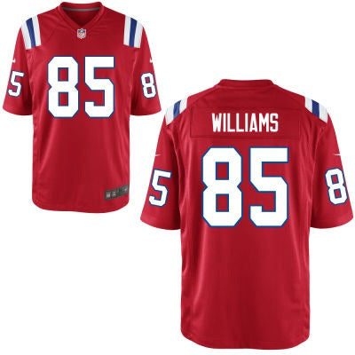 Mens New England Patriots 85 Michael Williams Red Alternate Nfl Nike Elite Jersey