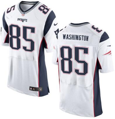 Mens New England Patriots 85 Nate Washington White Road 2015 Nfl Nike Elite Jersey