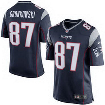 Mens New England Patriots 87 Rob Gronkowski Navy Blue Team Color 2015 Nfl Nike Elite Jersey