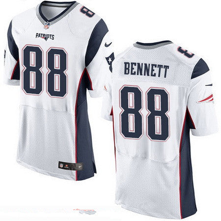 Mens New England Patriots 88 Martellus Bennett New White Road Stitched Nfl Nike Elite Jersey