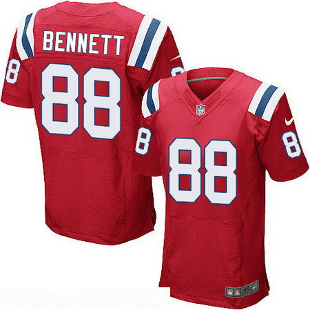 Mens New England Patriots 88 Martellus Bennett Red Alternate Stitched Nfl Nike Elite Jersey