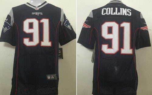 Mens New England Patriots 91 Jamie Collins Navy Blue Team Color 2015 Nfl Nike Elite Jersey