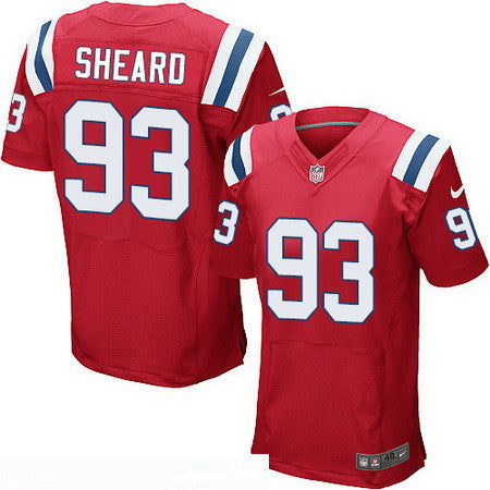 Mens New England Patriots 93 Jabaal Sheard Red Alternate Stitched Nfl Nike Elite Jersey