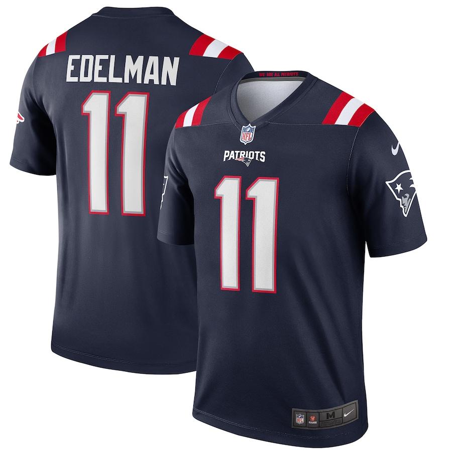 Mens New England Patriots Julian Edelman Nike Navy Legend Jersey