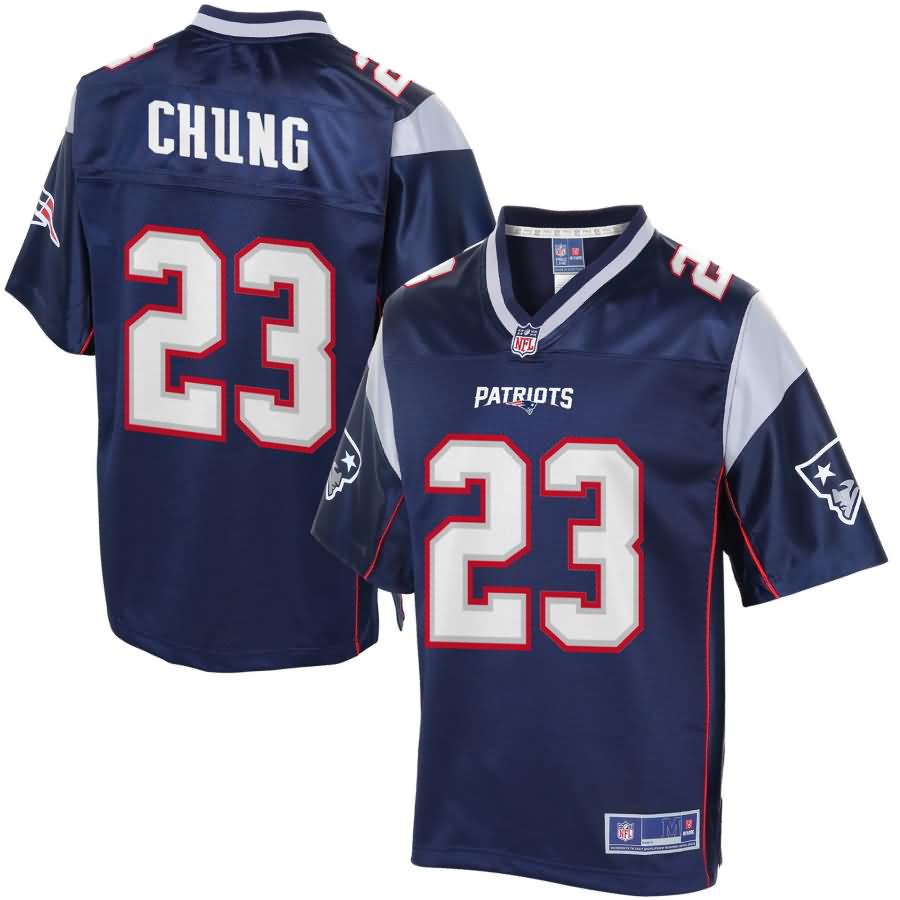 Mens New England Patriots Patrick Chung Nfl Pro Line Navy Team Color Jersey
