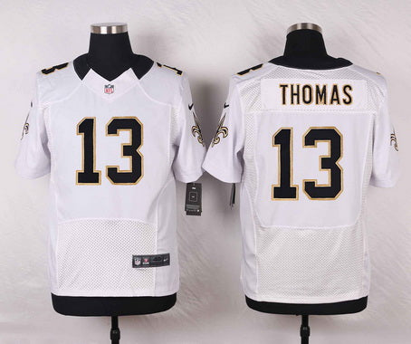 Mens New Orleans Saints 13 Michael Thomas White Road Nfl Nike Elite Jersey