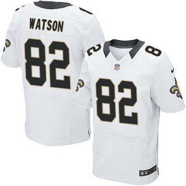Mens New Orleans Saints 82 Benjamin Watson White Road Nfl Nike Elite Jersey