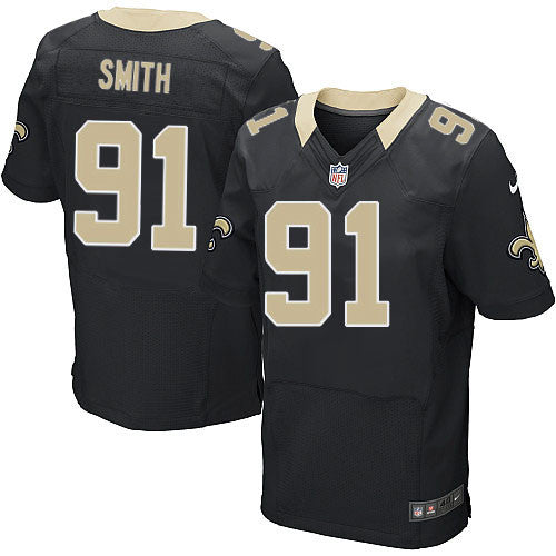 Mens New Orleans Saints 91 Will Smith Black Retired Player Nfl Nike Elite Jersey