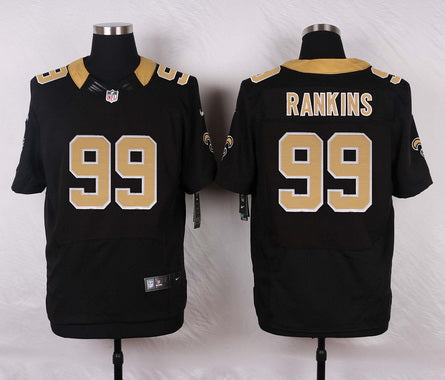 Mens New Orleans Saints 99 Sheldon Rankins Black Team Color Nfl Nike Elite Jersey