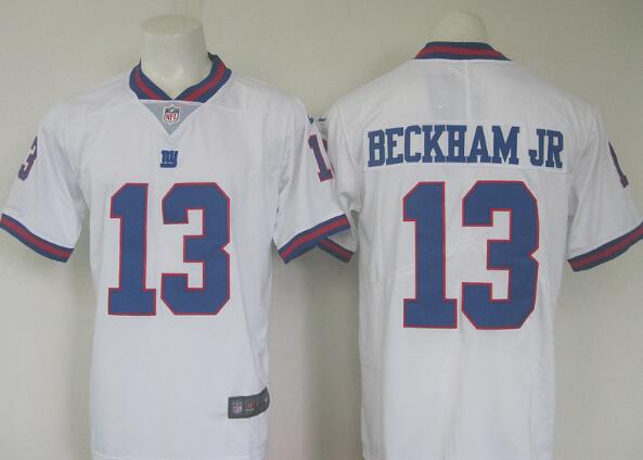 Mens New York Giants 13 Odell Beckham Jr Nike White Color Rush Legend Jersey