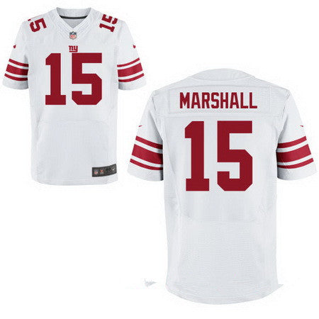 Mens New York Giants 15 Brandon Marshall White Road Stitched Nfl Nike Elite Jersey