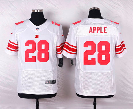 Mens New York Giants 28 Eli Apple White Road Nfl Nike Elite Jersey
