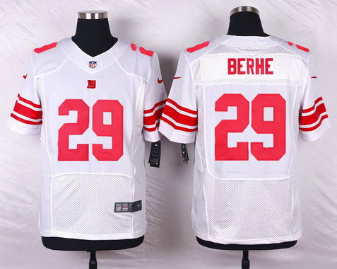 Mens New York Giants 29 Nat Berhe White Road Nfl Nike Elite Jersey
