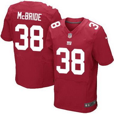 Mens New York Giants 38 Trumaine Mcbride Red Alternate Nfl Nike Elite Jersey