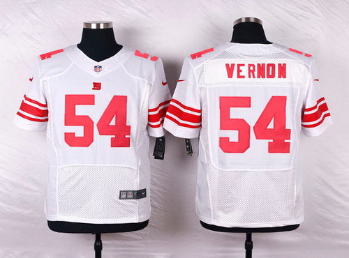 Mens New York Giants 54 Olivier Vernon White Road Nfl Nike Elite Jersey