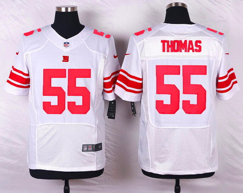 Mens New York Giants 55 J T Thomas White Road Nfl Nike Elite Jersey