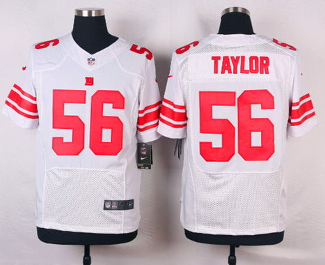 Mens New York Giants 56 Lawrence Taylor White Road Nfl Nike Elite Jersey